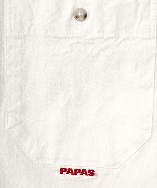 PAPAS / パパス シャツ・ブラウス | コットンダンガリーストレッチ ボタンダウンシャツ | 詳細1