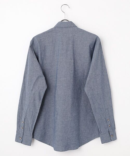 PAPAS / パパス シャツ・ブラウス | コットンダンガリーストレッチ ボタンダウンシャツ | 詳細2