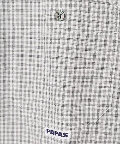 PAPAS / パパス シャツ・ブラウス | 高密度超長綿 刷目ギンガムチェックシャツ | 詳細1