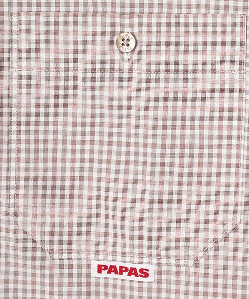 PAPAS / パパス シャツ・ブラウス | 高密度超長綿 刷目ギンガムチェックシャツ | 詳細2