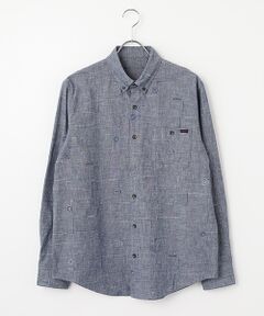 オーガニックコットン PATCH WORK 刺繍シャツ