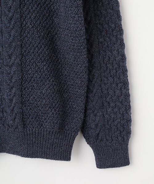 PAPAS / パパス ニット・セーター | ブリティッシュウール5G アラン柄セーター | 詳細3