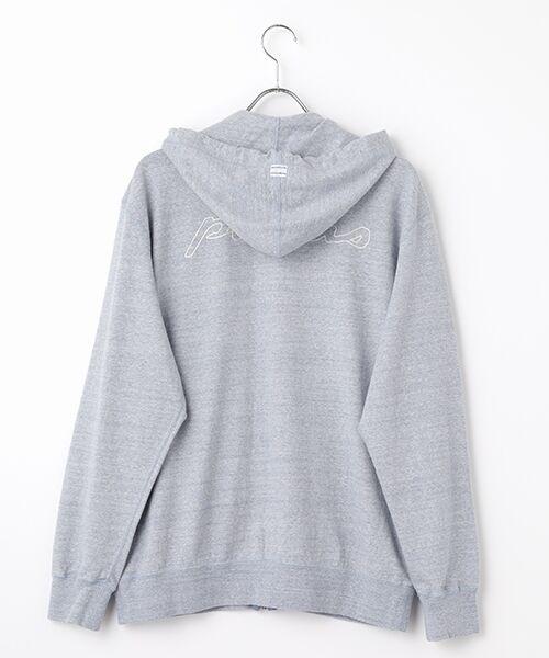 PAPAS / パパス パーカー | ラフィTOP吊り天竺 ロゴ刺繍パーカー | 詳細1