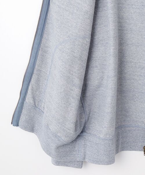 PAPAS / パパス パーカー | ラフィTOP吊り天竺 ロゴ刺繍パーカー | 詳細4