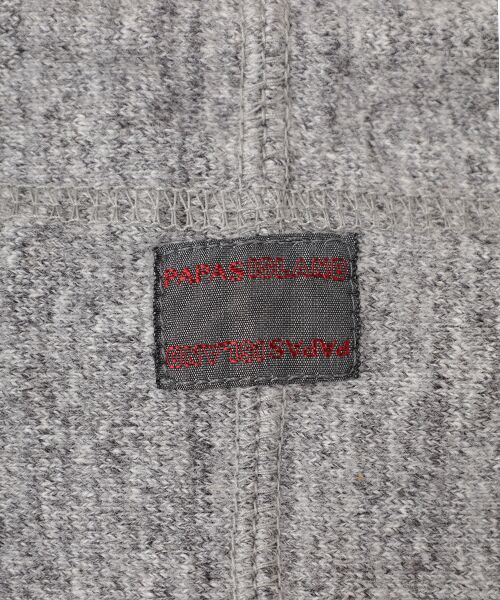 PAPAS / パパス パーカー | ラフィTOP吊り天竺 ロゴ刺繍パーカー | 詳細9