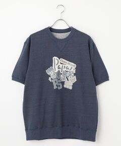 Papas パパス トレーナー 両面プリント ロゴ グレーLサイズ BD28 Papas パパス トレーナー 両面プリント ロゴ グレーLサイズ BD28