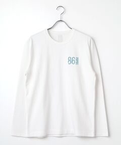 PAPAS / パパス Tシャツ | ラフィTOP吊り天竺 プリントTシャツ