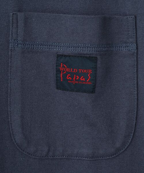 PAPAS / パパス Tシャツ | 40/2天竺 世界の名所 プリントTシャツ | 詳細11