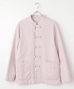 PAPAS / パパス ブルゾン | オーガニックラフィストレッチデニム チャイナブルゾン