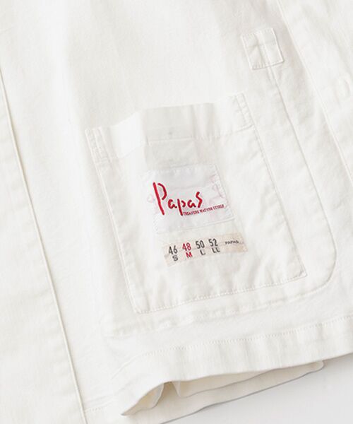 PAPAS / パパス ブルゾン | オーガニックラフィストレッチデニム チャイナブルゾン | 詳細1