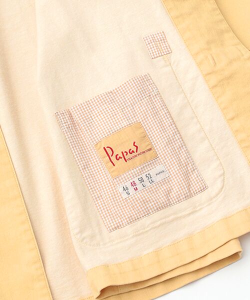 PAPAS / パパス ブルゾン | オーガニックラフィストレッチデニム チャイナブルゾン | 詳細3