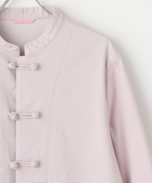 PAPAS / パパス ブルゾン | オーガニックラフィストレッチデニム チャイナブルゾン | 詳細6