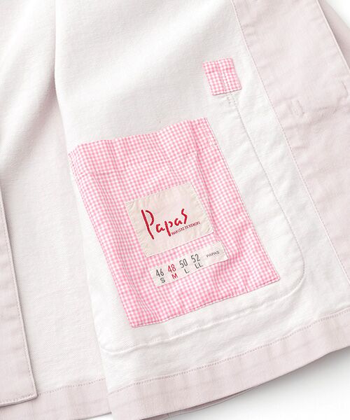 PAPAS / パパス ブルゾン | オーガニックラフィストレッチデニム チャイナブルゾン | 詳細8
