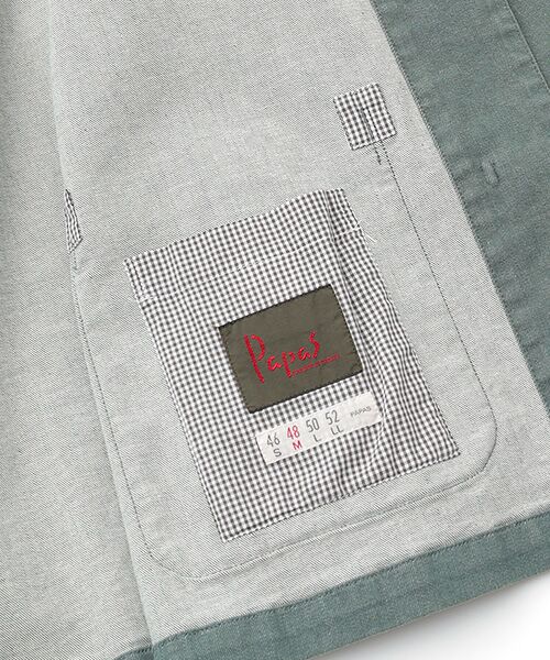PAPAS / パパス ブルゾン | オーガニックラフィストレッチデニム チャイナブルゾン | 詳細13