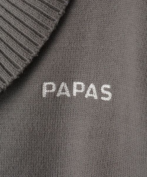 PAPAS / パパス カーディガン・ボレロ | ブラッシュ天竺 ショールカラーカーディガン | 詳細8