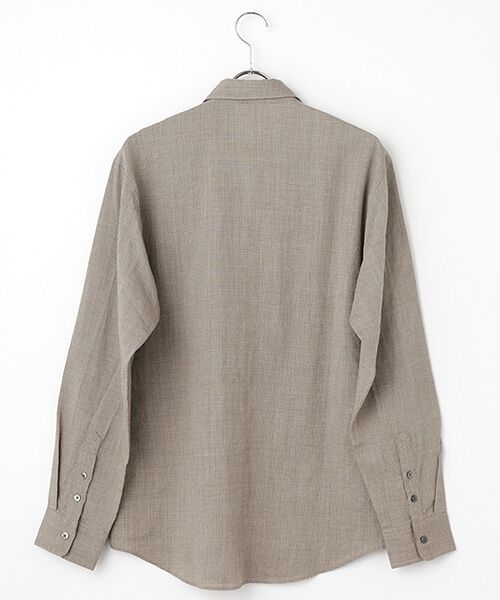 PAPAS / パパス シャツ・ブラウス | ウール/リネン レギュラーカラーシャツ | 詳細2