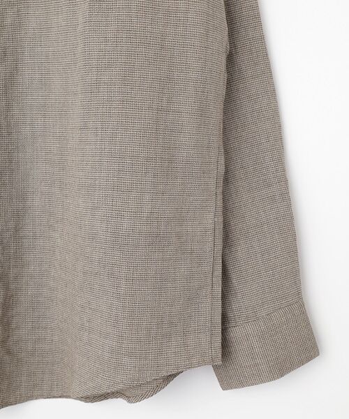 PAPAS / パパス シャツ・ブラウス | ウール/リネン レギュラーカラーシャツ | 詳細4