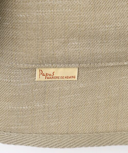 PAPAS / パパス テーラードジャケット | リネンウールサージ トリミングジャケット | 詳細1