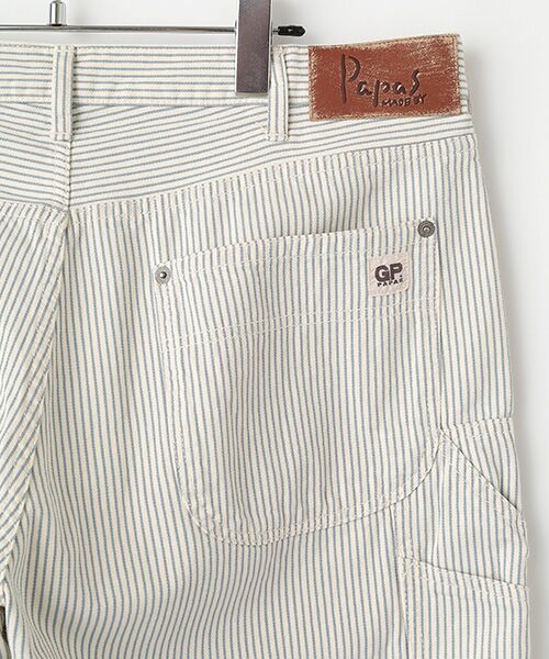 PAPAS / パパス チノ・ワークパンツ | ヒッコリーデニム ペインターパンツ | 詳細4