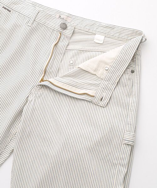 PAPAS / パパス チノ・ワークパンツ | ヒッコリーデニム ペインターパンツ | 詳細8