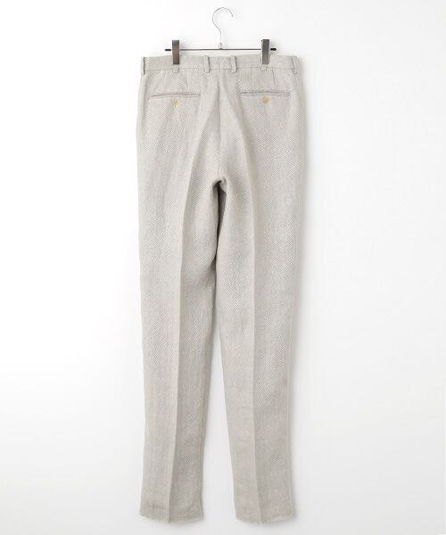 PAPAS / パパス その他パンツ | クラシックリネンツイード2タックパンツ | 詳細1