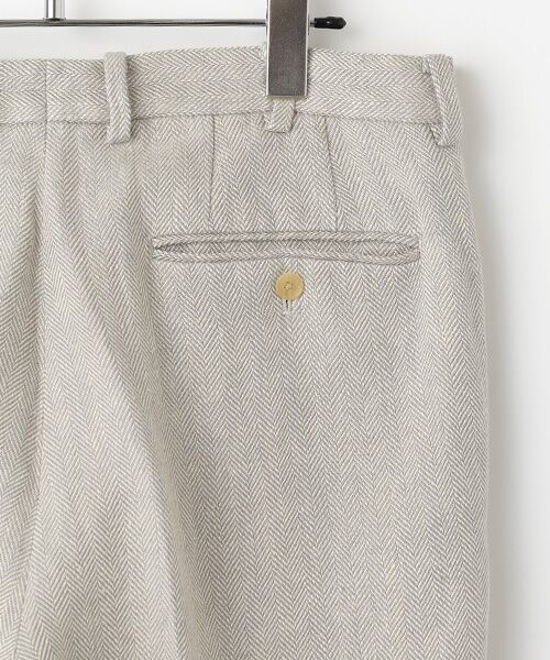 PAPAS / パパス その他パンツ | クラシックリネンツイード2タックパンツ | 詳細3