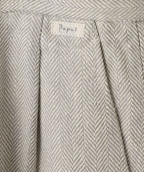 PAPAS / パパス その他パンツ | クラシックリネンツイード2タックパンツ | 詳細6