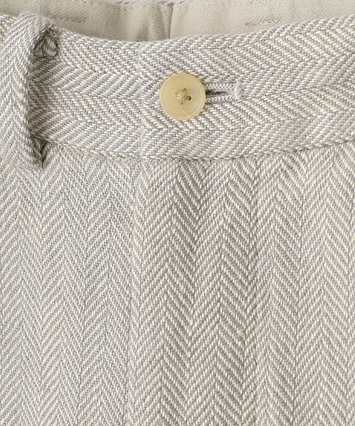 PAPAS / パパス その他パンツ | クラシックリネンツイード2タックパンツ | 詳細7