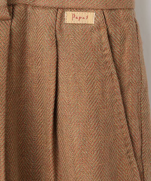 PAPAS / パパス その他パンツ | クラシックリネンツイード2タックパンツ | 詳細8