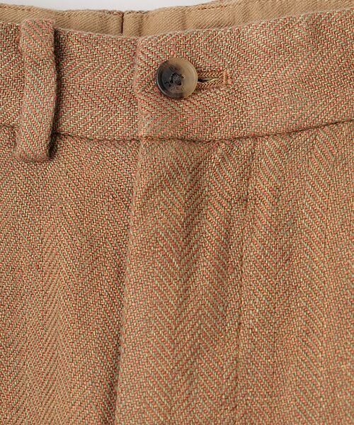 PAPAS / パパス その他パンツ | クラシックリネンツイード2タックパンツ | 詳細9