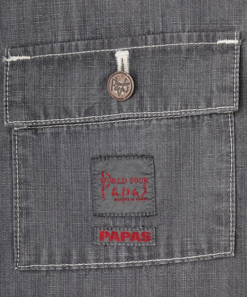 PAPAS / パパス ベスト | 6.7ozデルマックシャンブレーベスト | 詳細2