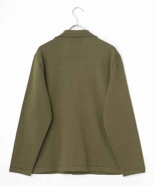 PAPAS / パパス テーラードジャケット | 綿/ポリエステル12Gニットジャケット | 詳細1