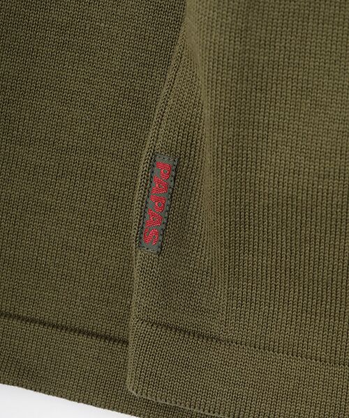 PAPAS / パパス テーラードジャケット | 綿/ポリエステル12Gニットジャケット | 詳細5