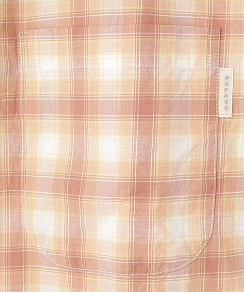 PAPAS / パパス シャツ・ブラウス | ポプリンチェック ボタンダウンシャツ | 詳細1