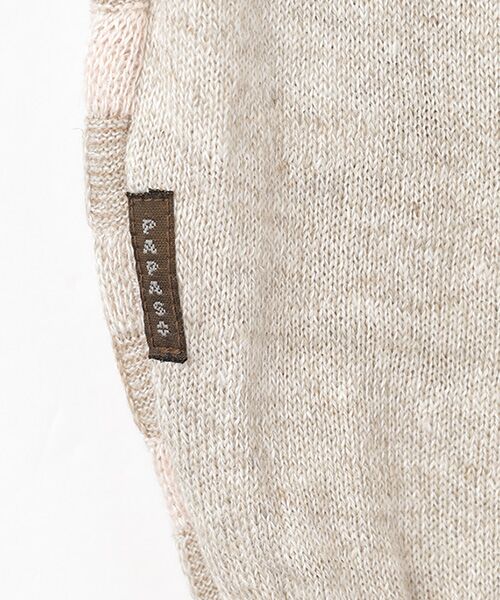 PAPAS / パパス ニット・セーター | リネンブロックチェックジャガード12G 半袖セーター | 詳細5