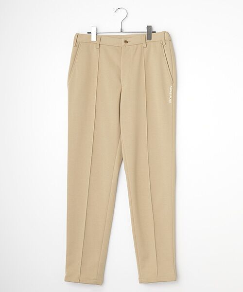 PAPAS/パパス ダンボールニットイージーパンツ ベージュ LL