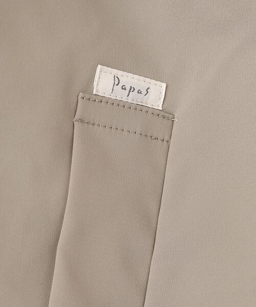 PAPAS / パパス ステンカラーコート | ポリエステルタフタ ライナー付きコート | 詳細11