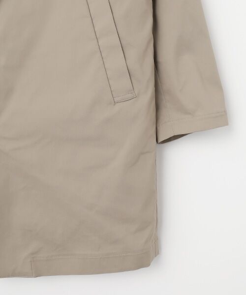 PAPAS / パパス ステンカラーコート | ポリエステルタフタ ライナー付きコート | 詳細3