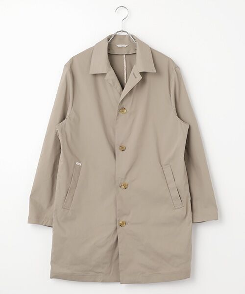 PAPAS / パパス ステンカラーコート | ポリエステルタフタ ライナー付きコート | 詳細4