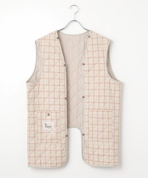 PAPAS / パパス ステンカラーコート | ポリエステルタフタ ライナー付きコート | 詳細8