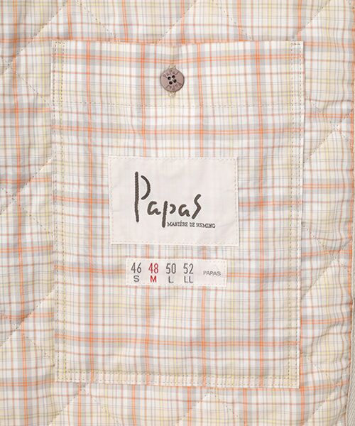 PAPAS / パパス ステンカラーコート | ポリエステルタフタ ライナー付きコート | 詳細9