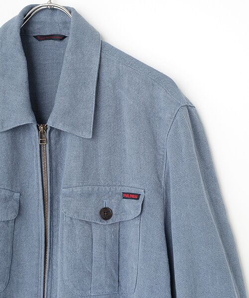 PAPAS / パパス ブルゾン | リネン強撚マット カバーオール | 詳細3