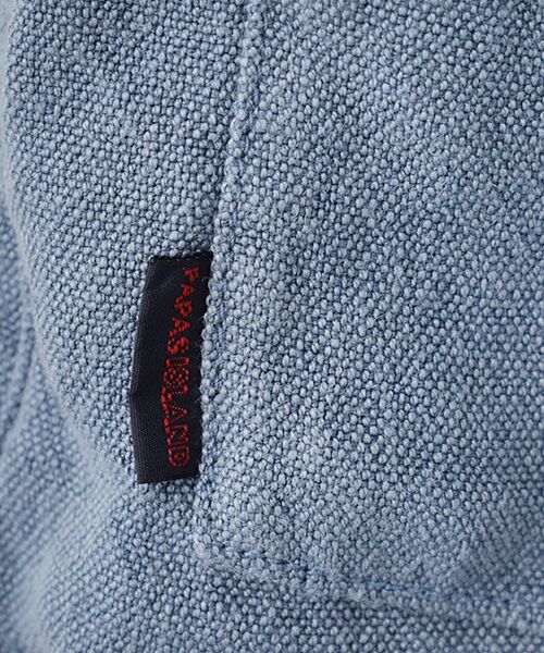 PAPAS / パパス ブルゾン | リネン強撚マット カバーオール | 詳細6