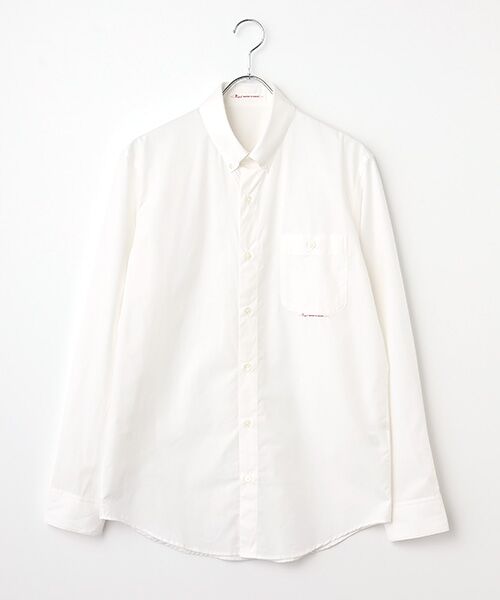 PAPAS / パパス シャツ・ブラウス | スビンゴールド 無地&チェックシャツ（シロ無地）