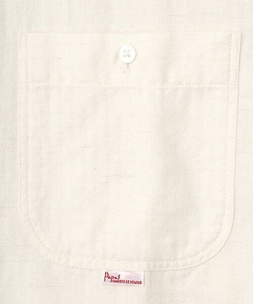 PAPAS / パパス シャツ・ブラウス | コットン/ヤク TOPビエラヘリンボンシャツ | 詳細1