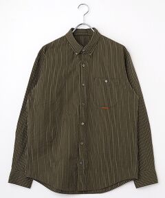 PAPAS / パパス シャツ・ブラウス | コットンドビーコードストライプ 長袖シャツ