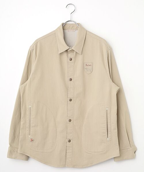 10.25ozストレッチデニム シャツ型ブルゾン （Gジャン・デニム