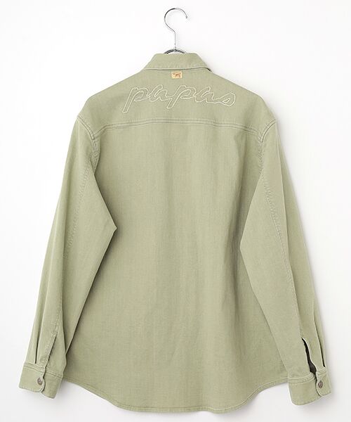 10.25ozストレッチデニム シャツ型ブルゾン （Gジャン・デニム