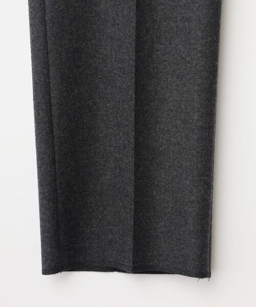 PAPAS / パパス スラックス・ドレスパンツ | 梳毛・紡毛フラノストレッチ 2タックパンツ | 詳細4