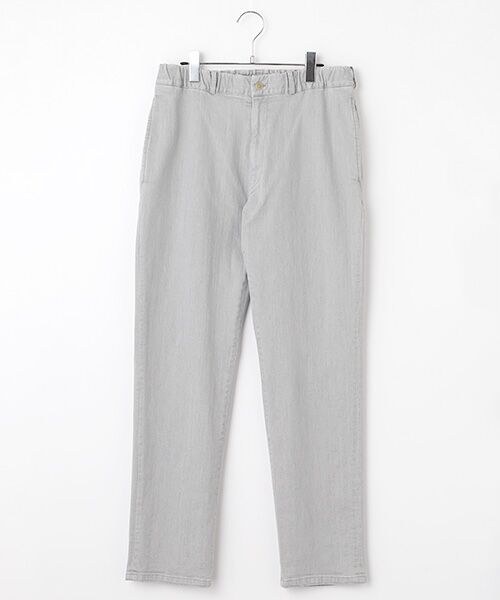 【美品】PAPAS デニム　スラックス　ストレッチ　トラウザーズ　パパス　M 12.25ozモーションフリーストレッチデニム イージーパンツ （デニム